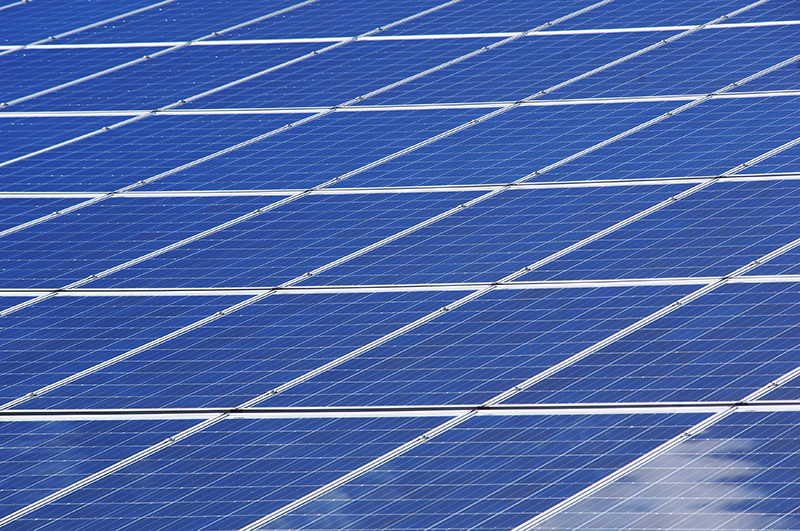 solar panel close up